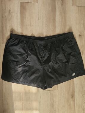 New Balance Black Running Shorts with Logo